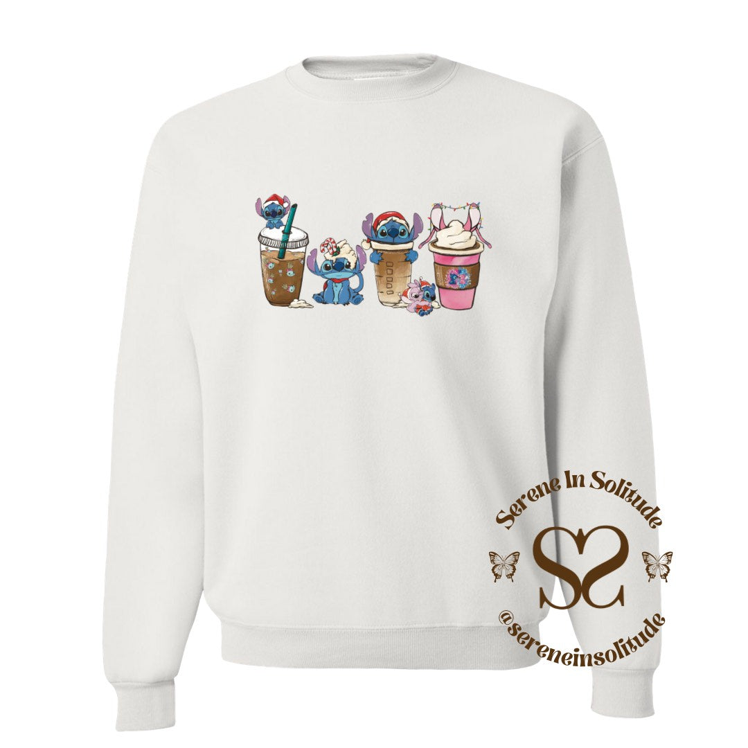 Xmas Alien Coffee Sweatshirt/Hood
