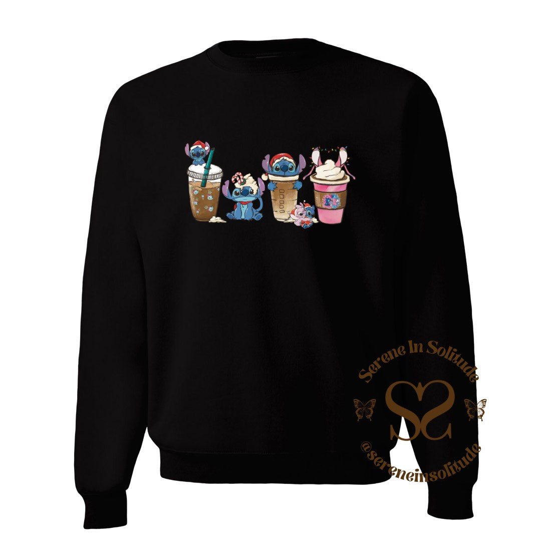 Xmas Alien Coffee Sweatshirt/Hood