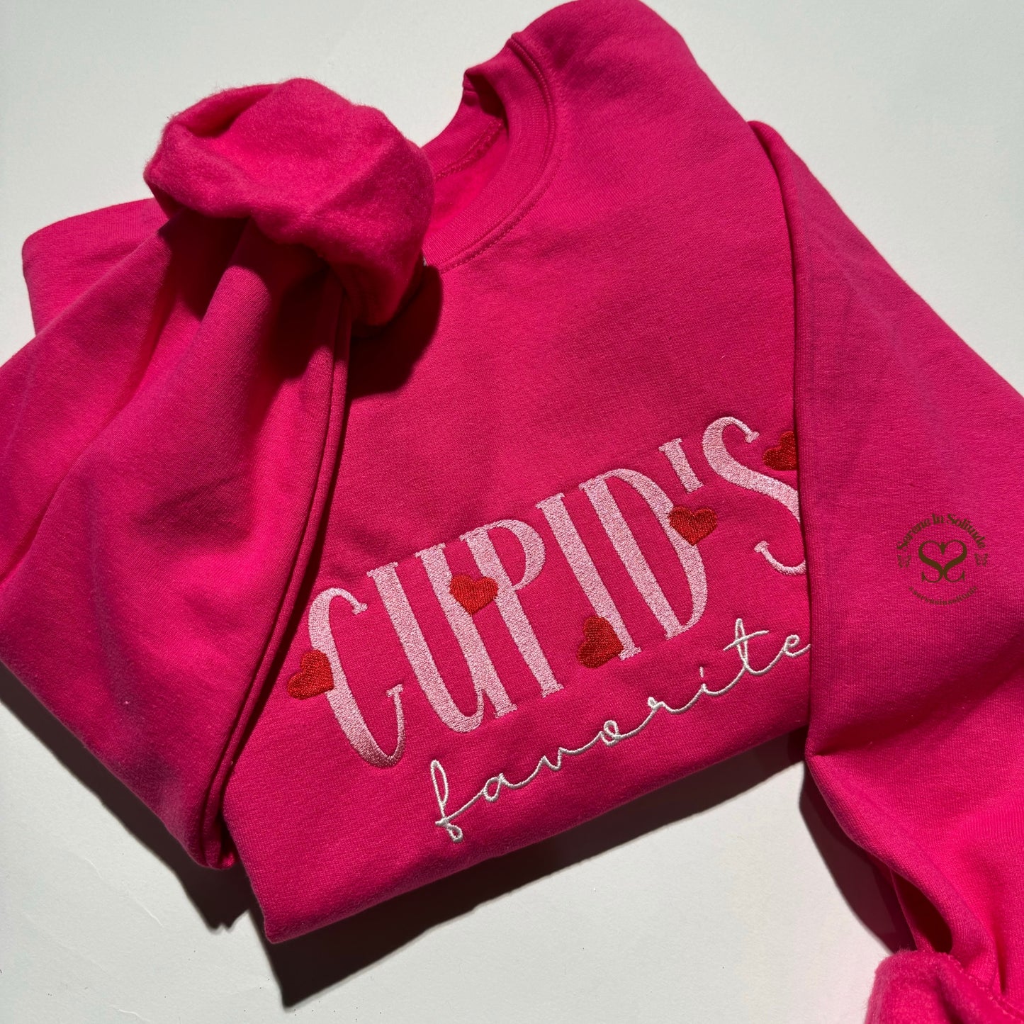 Embroidered Cupid's Favorite Sweatshirt