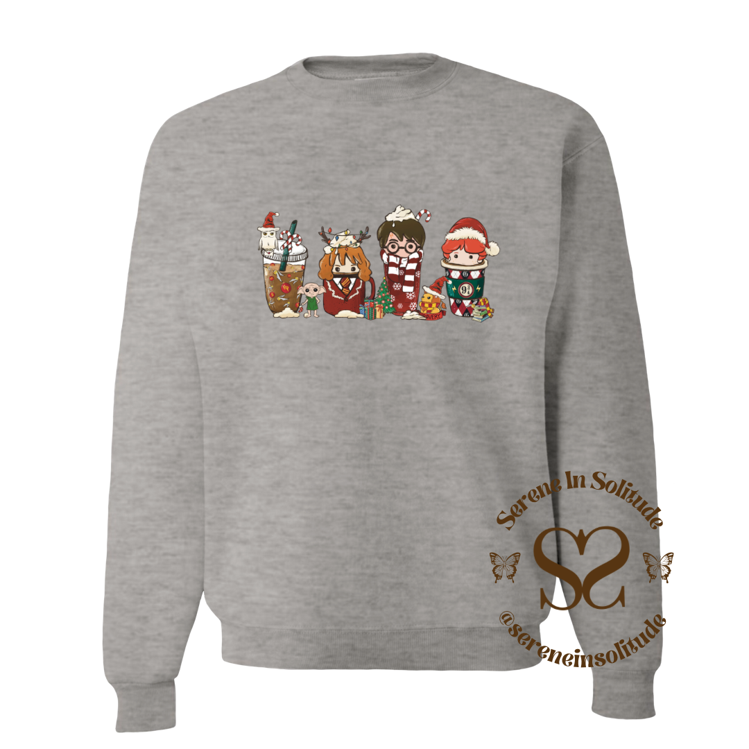 Christmas Potter Coffee Sweatshirt/Hood