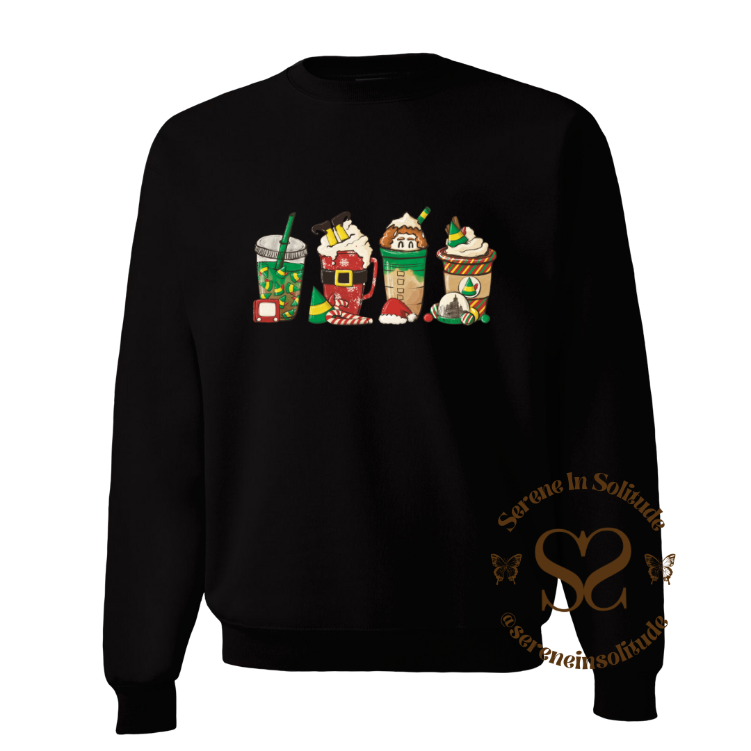 Buddy Coffee Elf Sweatshirt/Hood