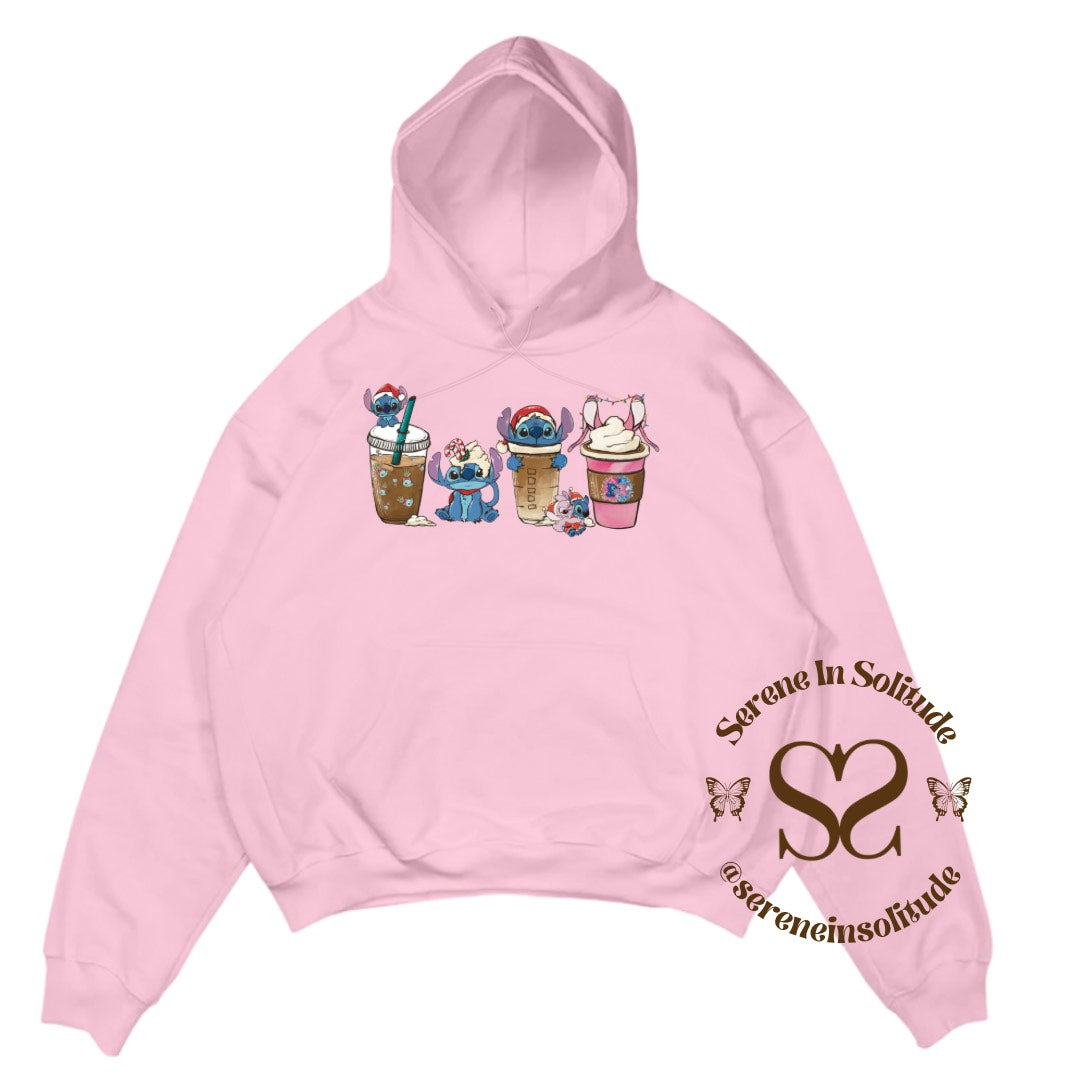 Xmas Alien Coffee Sweatshirt/Hood