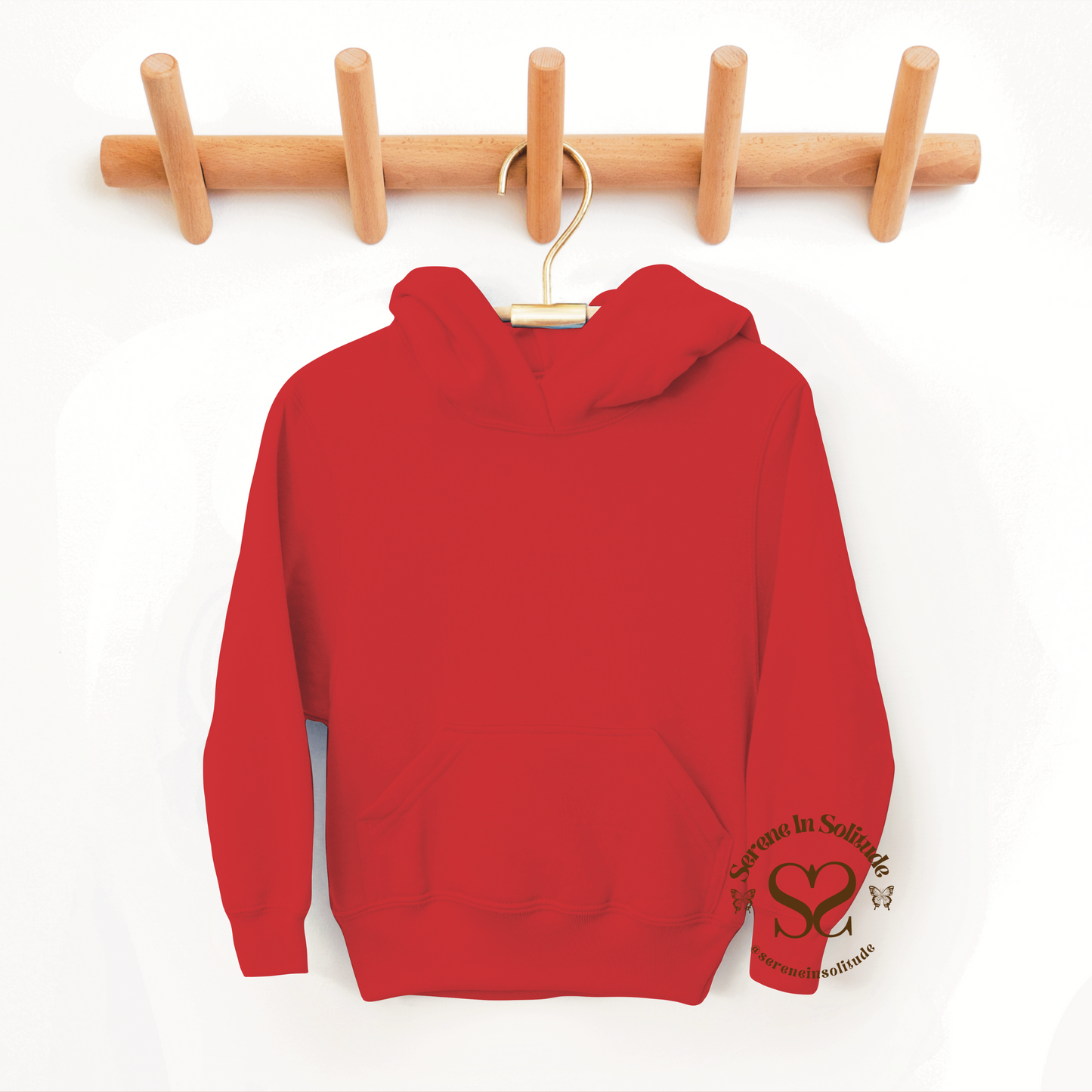 KIDS Embroidered Red Spider Web Heart