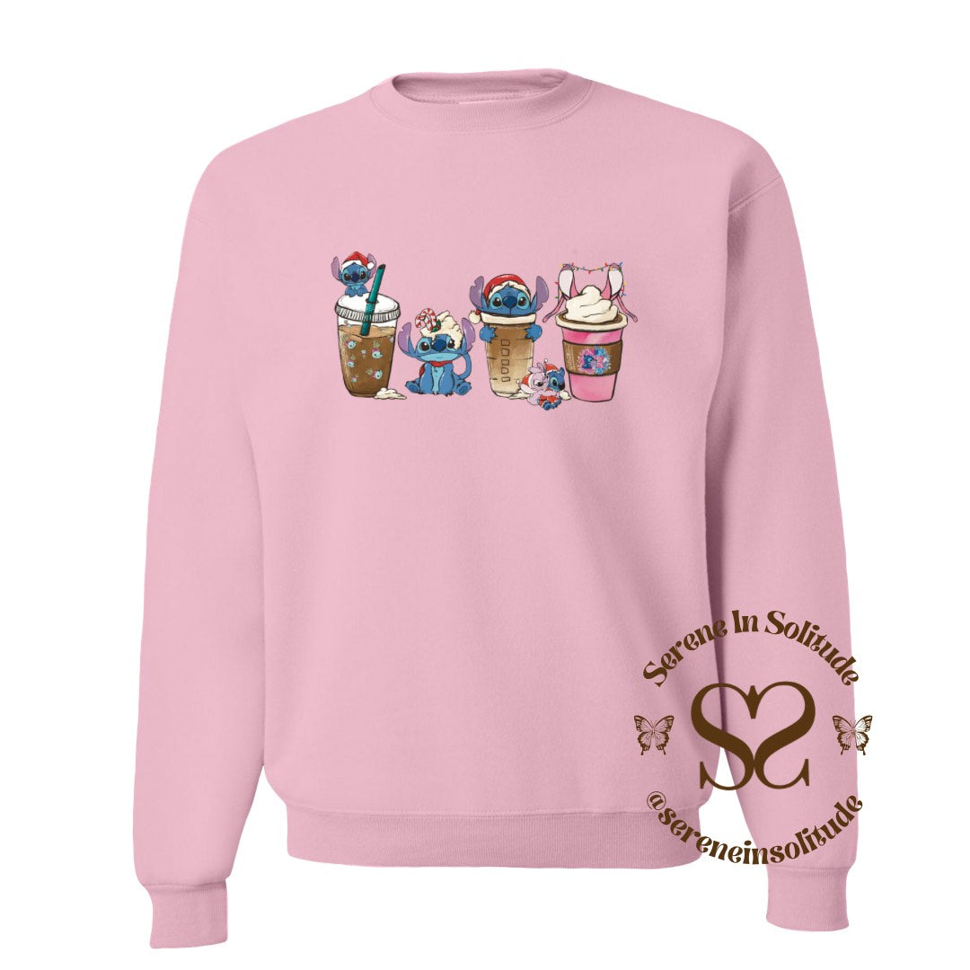 Xmas Alien Coffee Sweatshirt/Hood