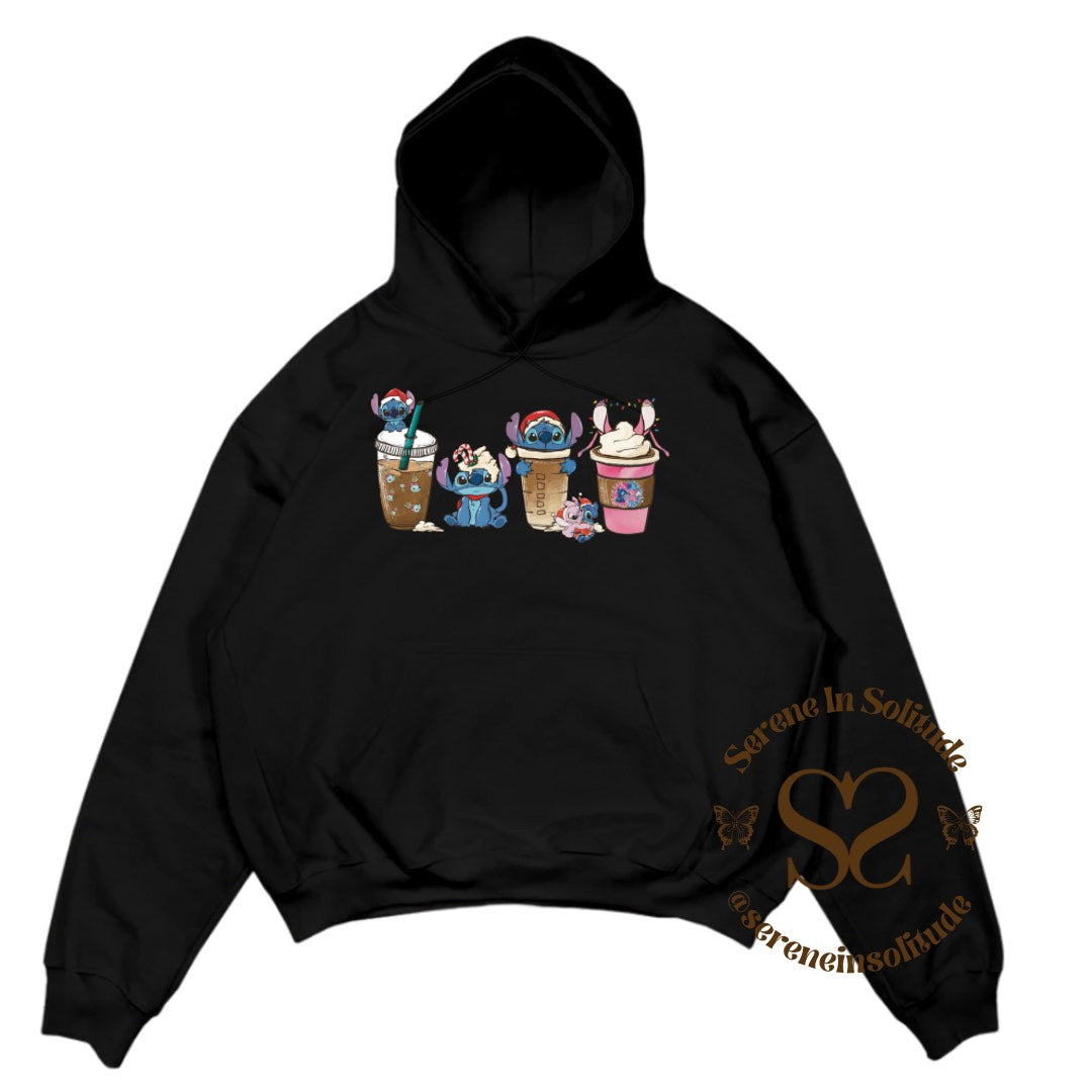 Xmas Alien Coffee Sweatshirt/Hood