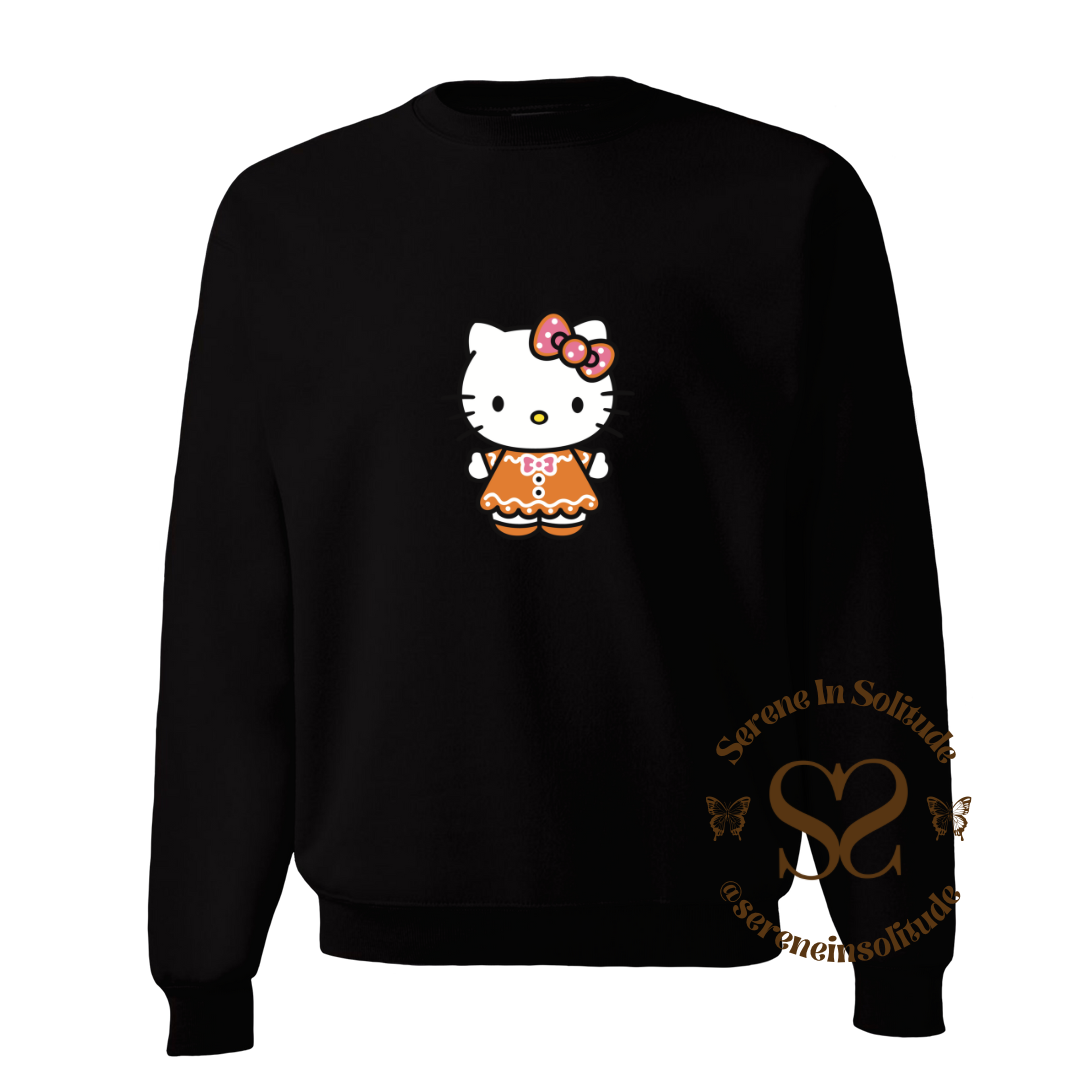 Gingerbread Kitty Sweatshirt/Hood