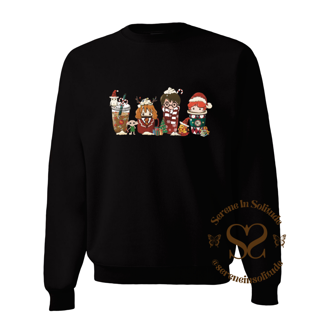 Christmas Potter Coffee Sweatshirt/Hood