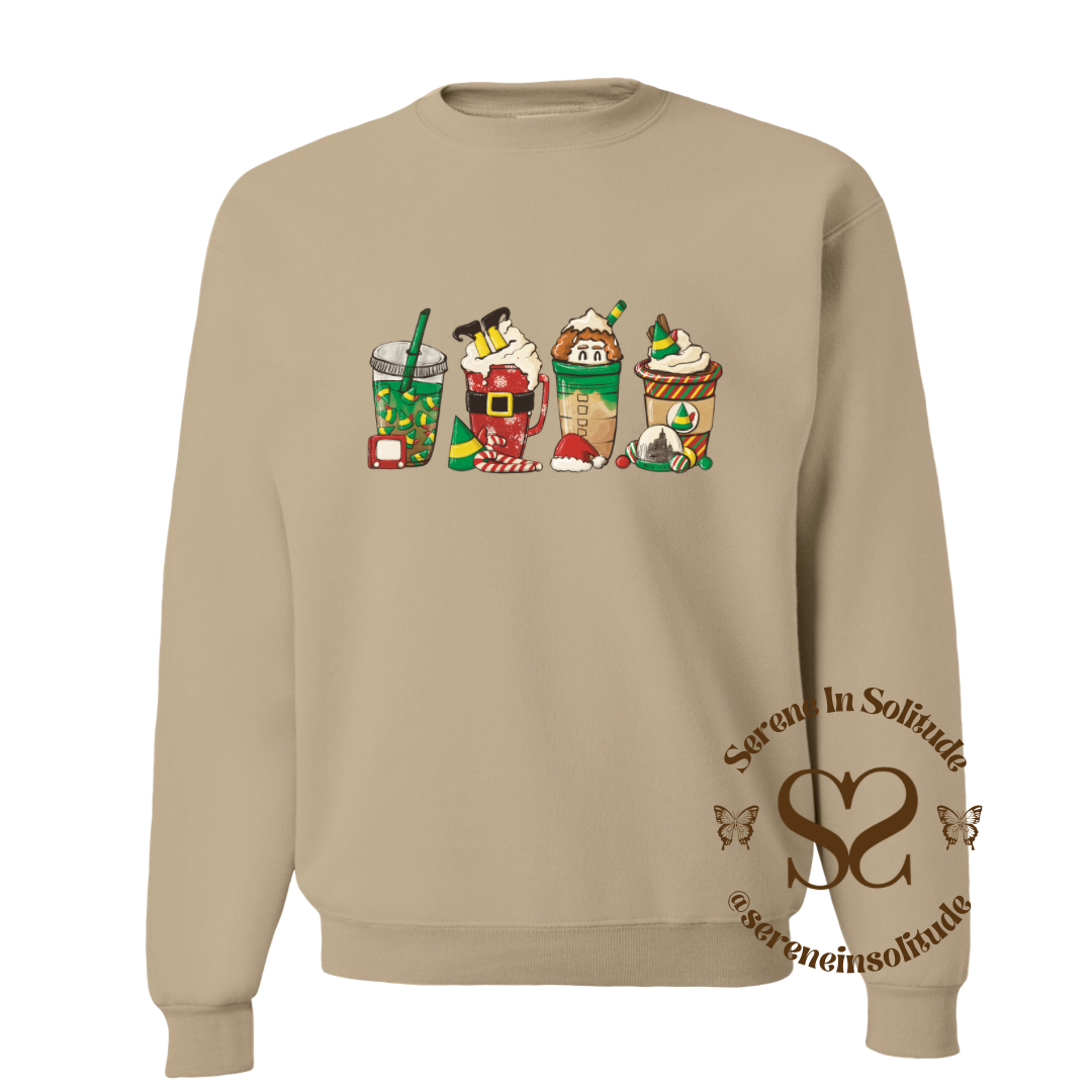 Buddy Coffee Elf Sweatshirt/Hood