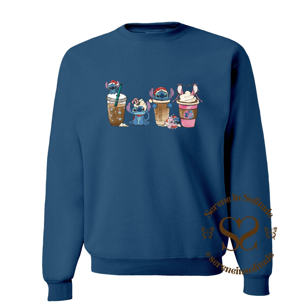 Xmas Alien Coffee Sweatshirt/Hood