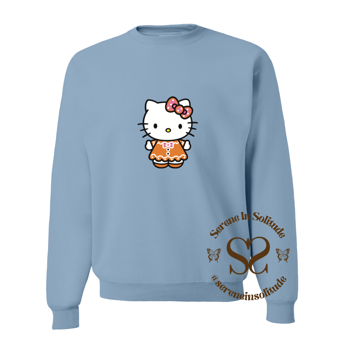 Gingerbread Kitty Sweatshirt/Hood