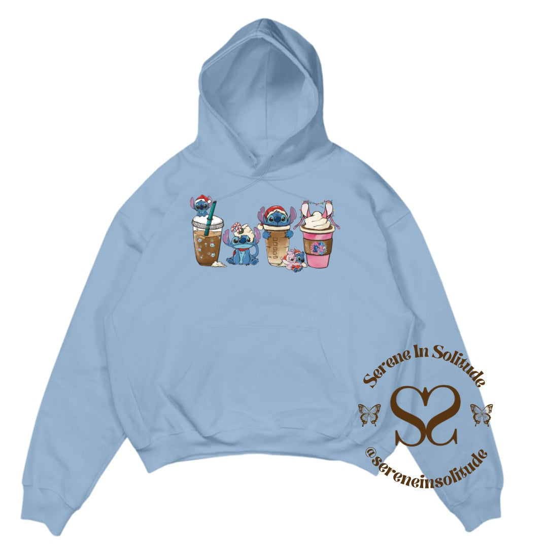 Xmas Alien Coffee Sweatshirt/Hood
