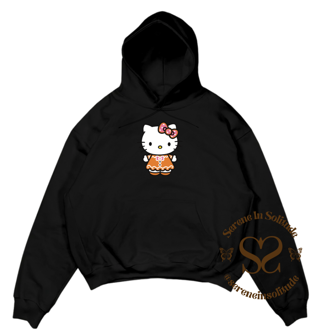 Gingerbread Kitty Sweatshirt/Hood