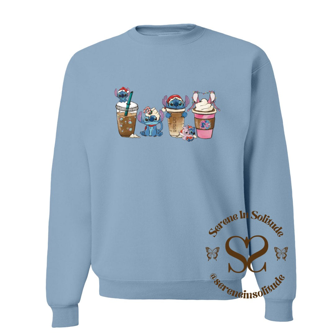 Xmas Alien Coffee Sweatshirt/Hood