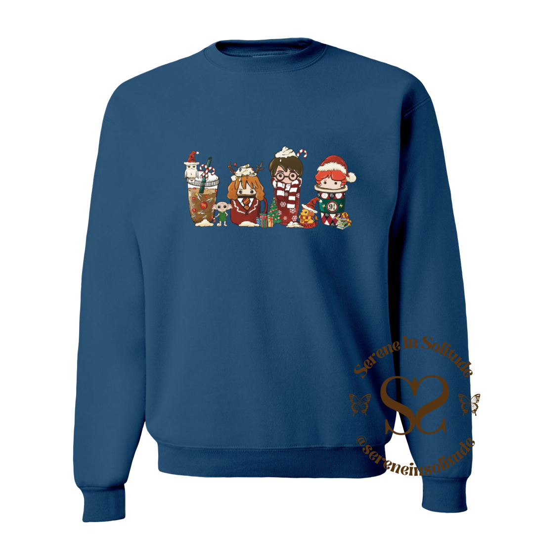 Christmas Potter Coffee Sweatshirt/Hood