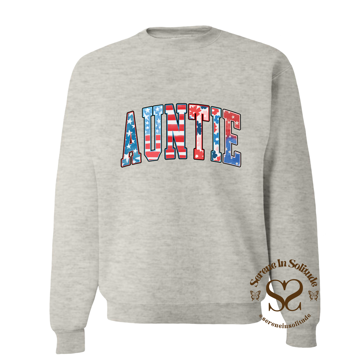 Patriotic Auntie Crewneck
