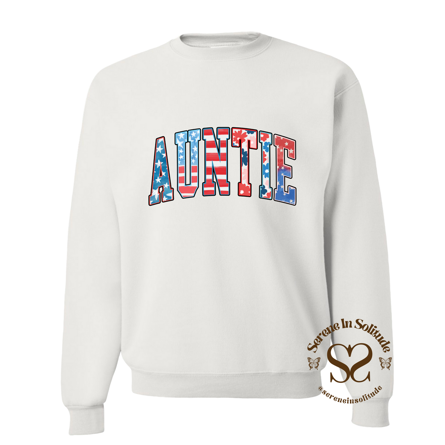 Patriotic Auntie Crewneck