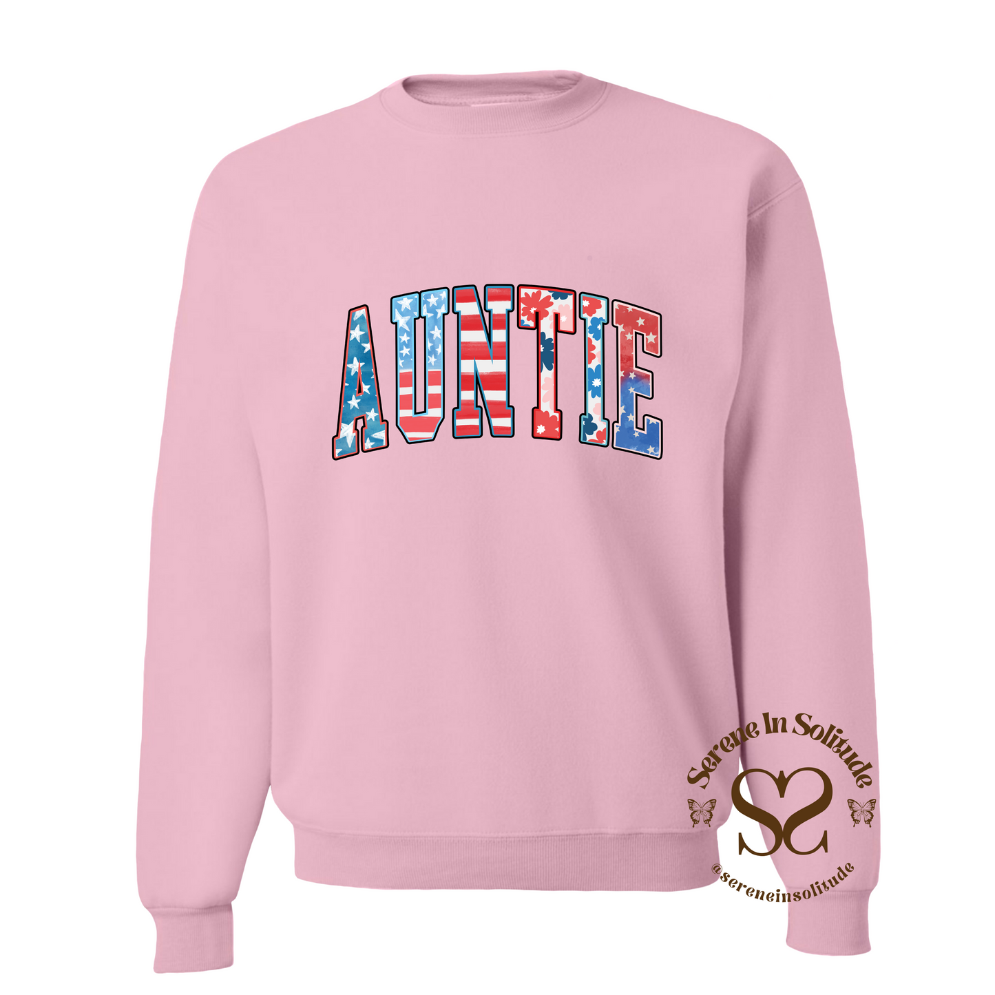Patriotic Auntie Crewneck
