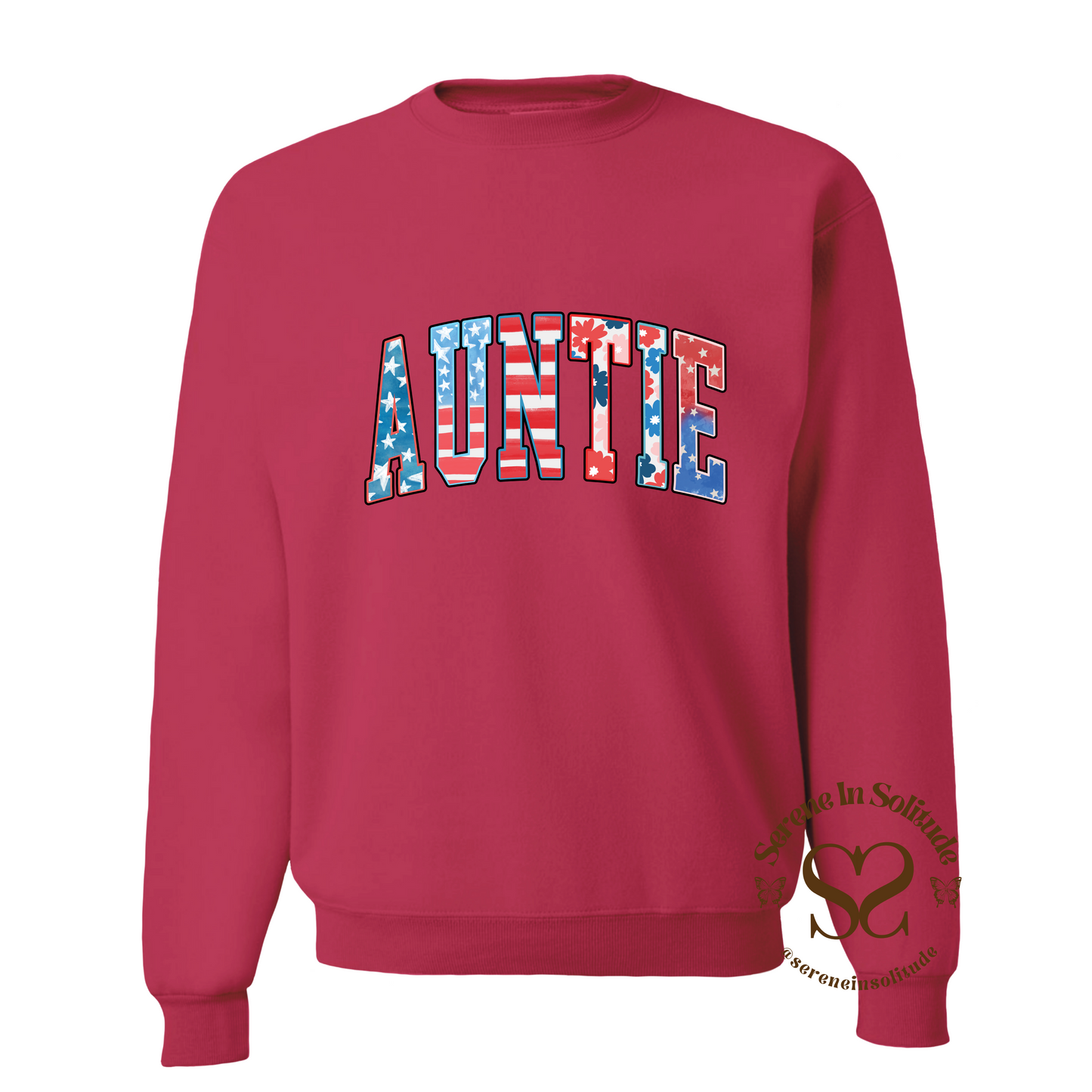 Patriotic Auntie Crewneck