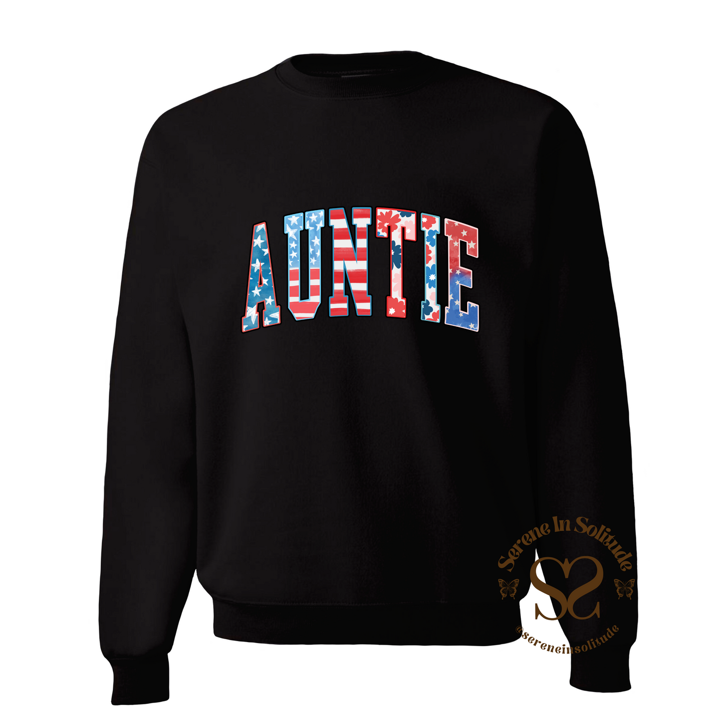 Patriotic Auntie Crewneck