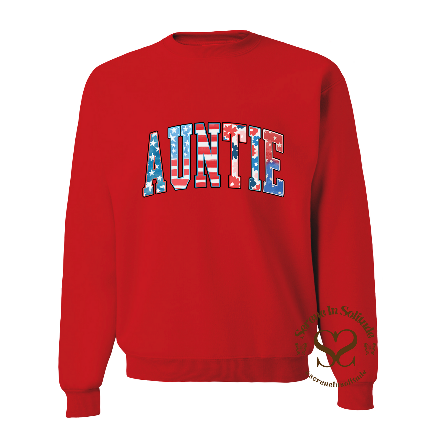 Patriotic Auntie Crewneck