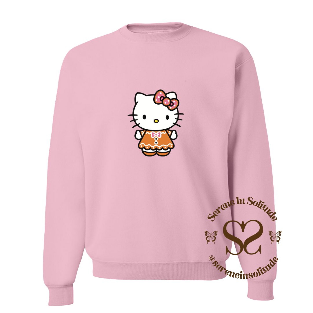 Gingerbread Kitty Sweatshirt/Hood