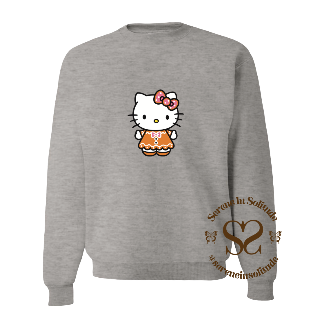 Gingerbread Kitty Sweatshirt/Hood