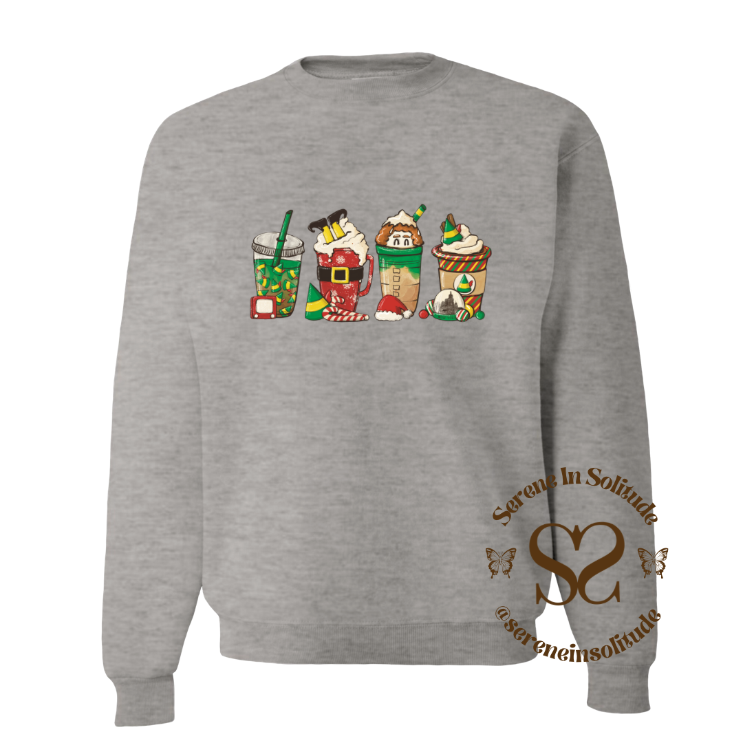 Buddy Coffee Elf Sweatshirt/Hood