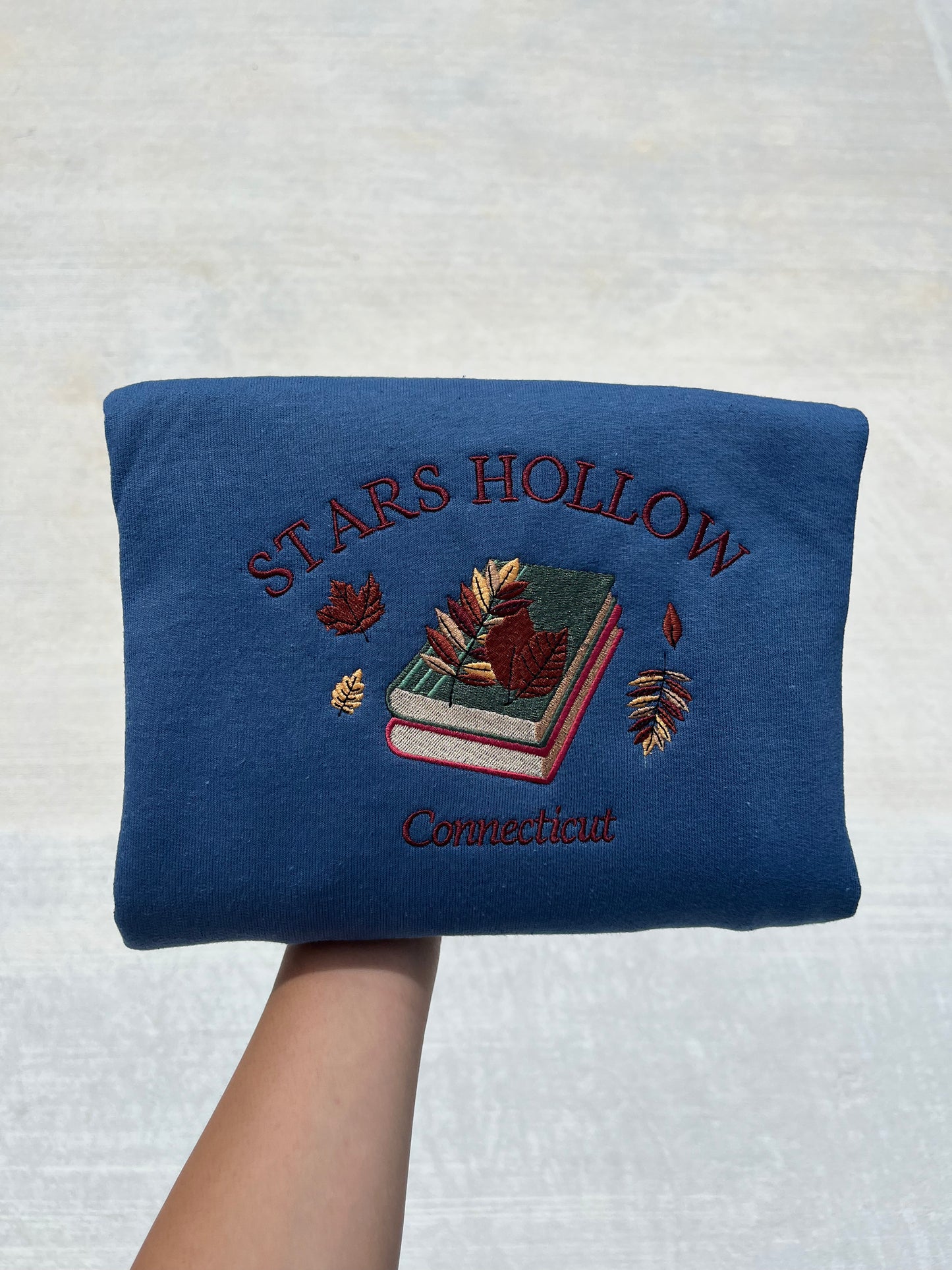 Embroidered Stars Hallow Sweatshirt