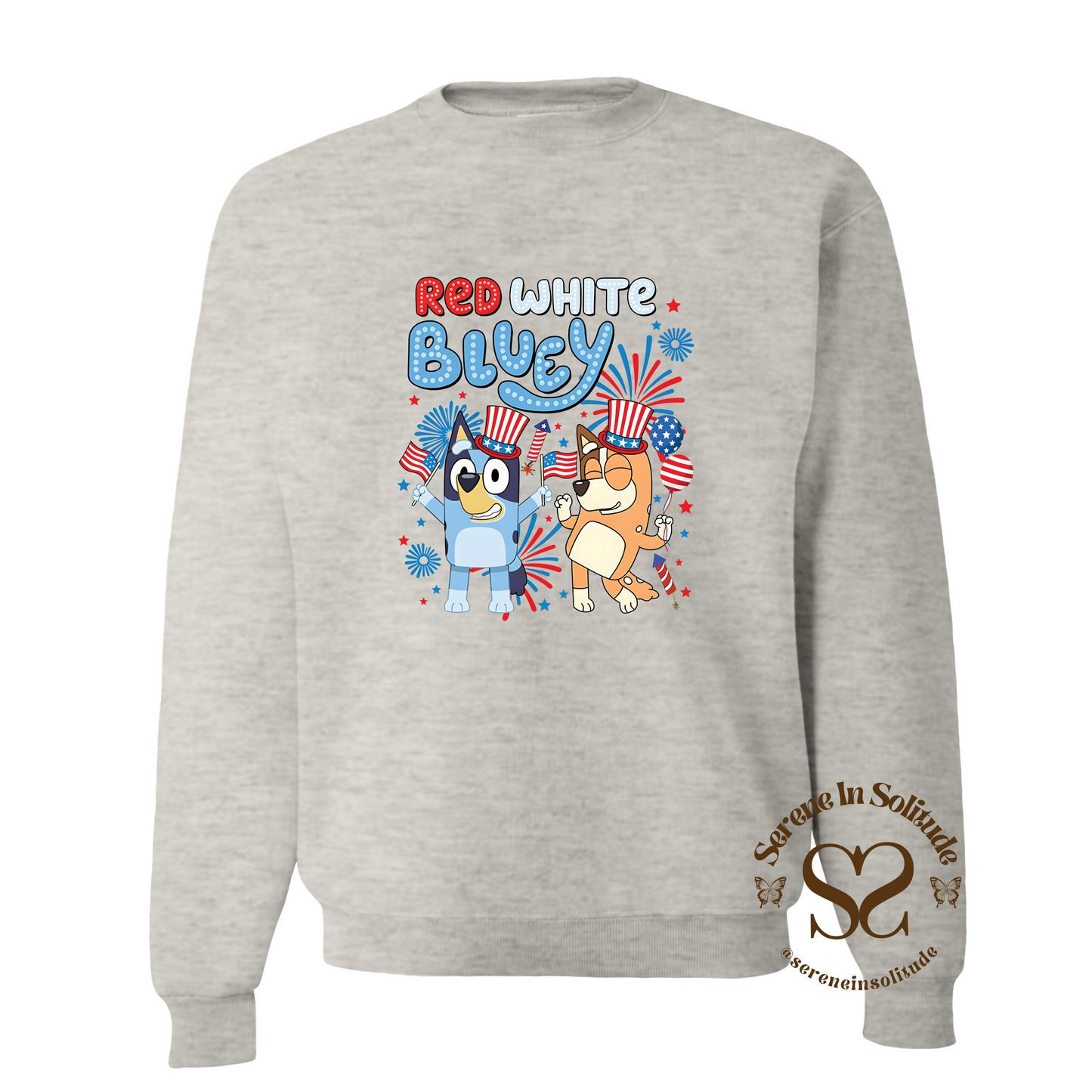 Red White Bluey Sweatshirt