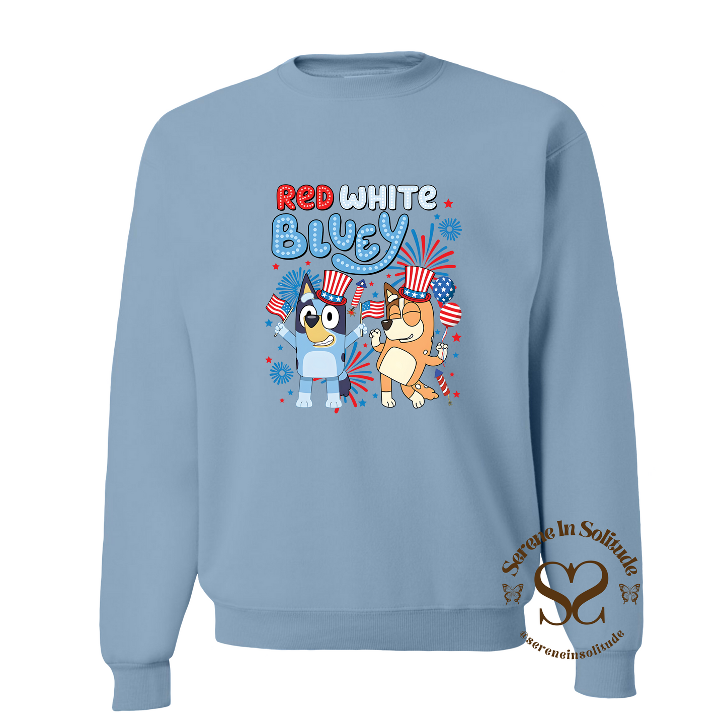 Red White Bluey Sweatshirt