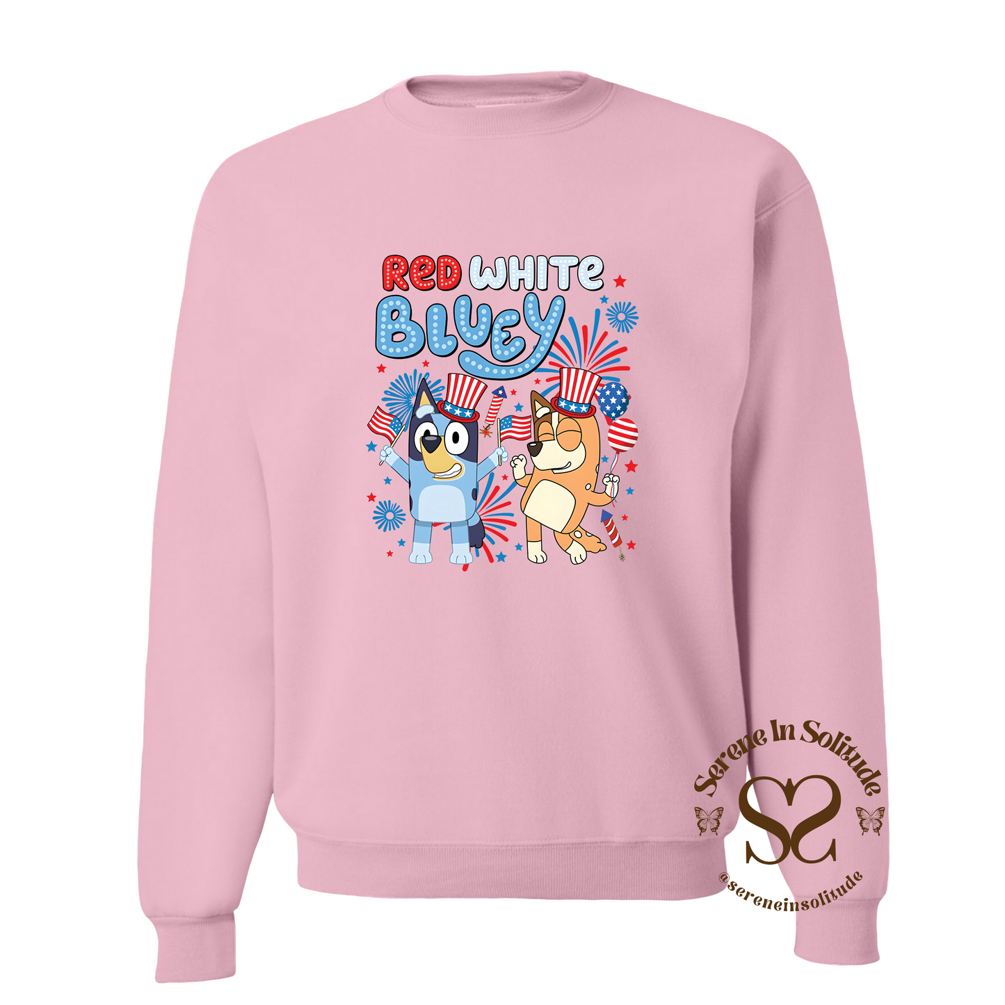 Red White Bluey Sweatshirt