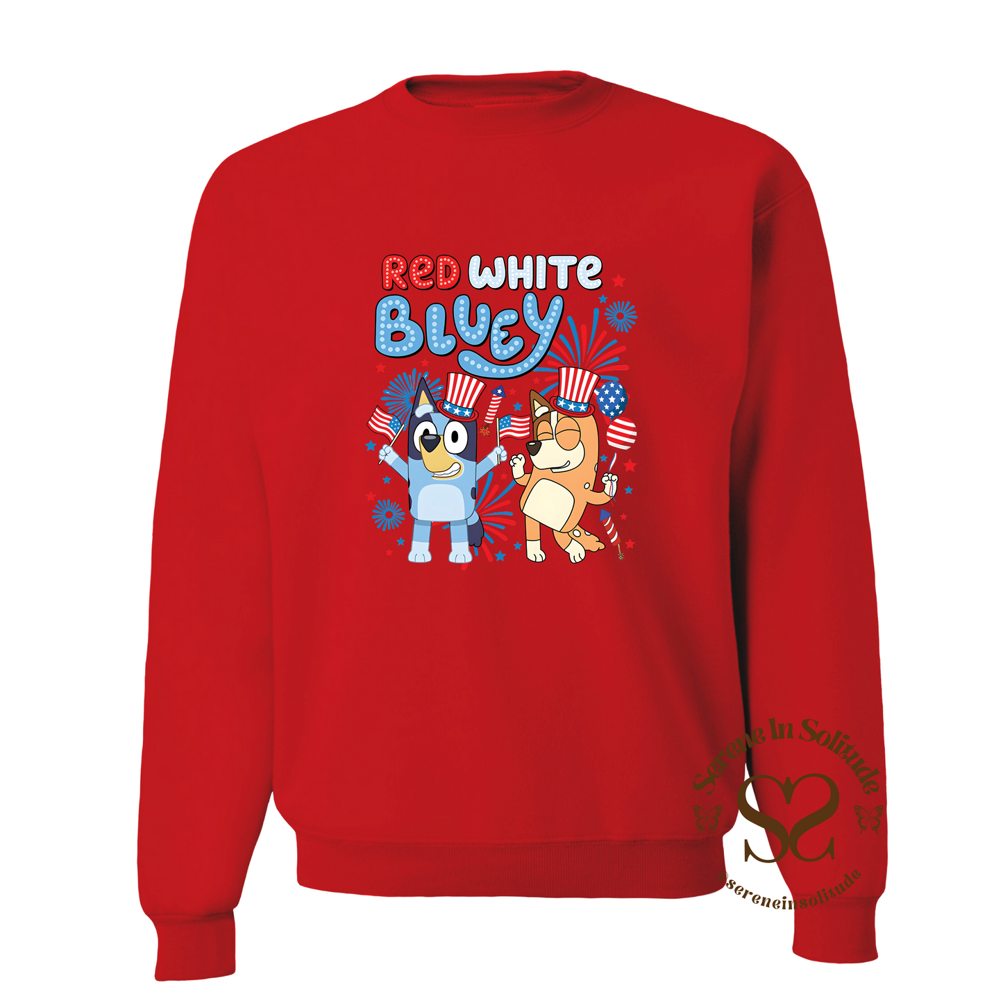 Red White Bluey Sweatshirt
