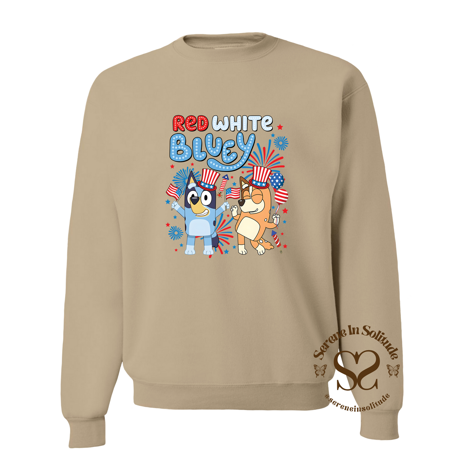 Red White Bluey Sweatshirt