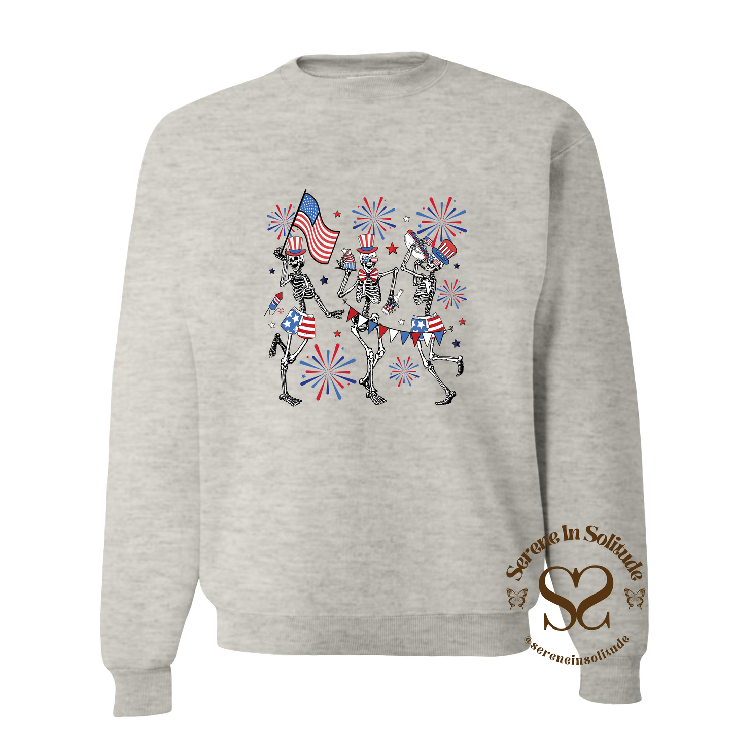 Patriotic Dancing Skeley Sweatshirt