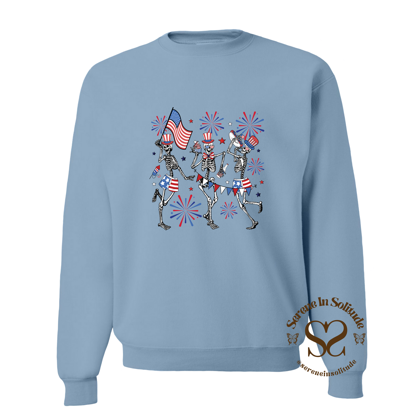 Patriotic Dancing Skeley Sweatshirt