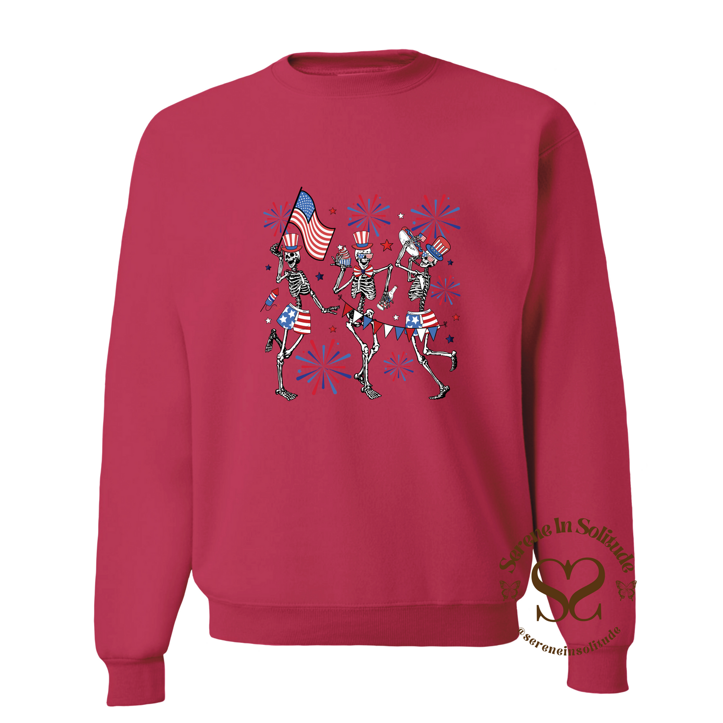 Patriotic Dancing Skeley Sweatshirt