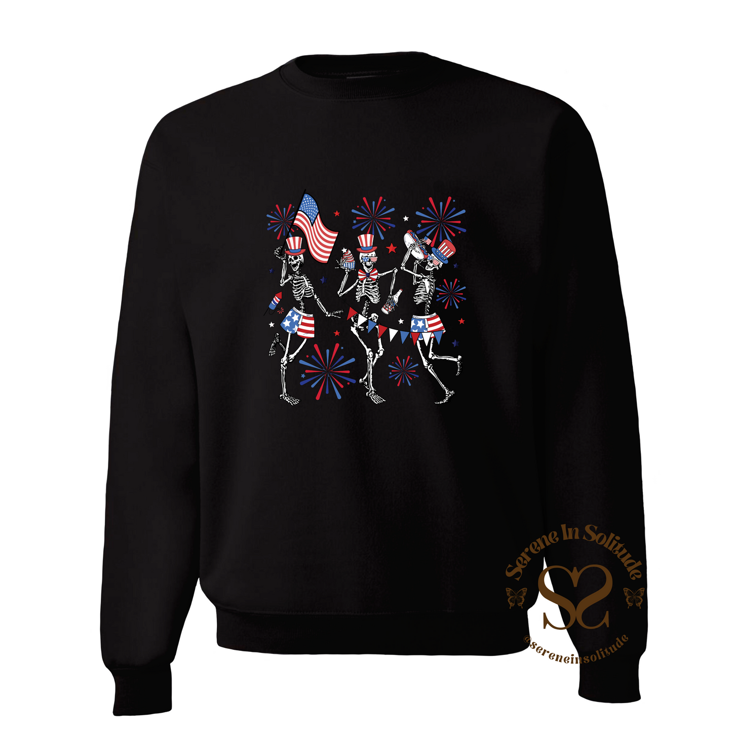 Patriotic Dancing Skeley Sweatshirt