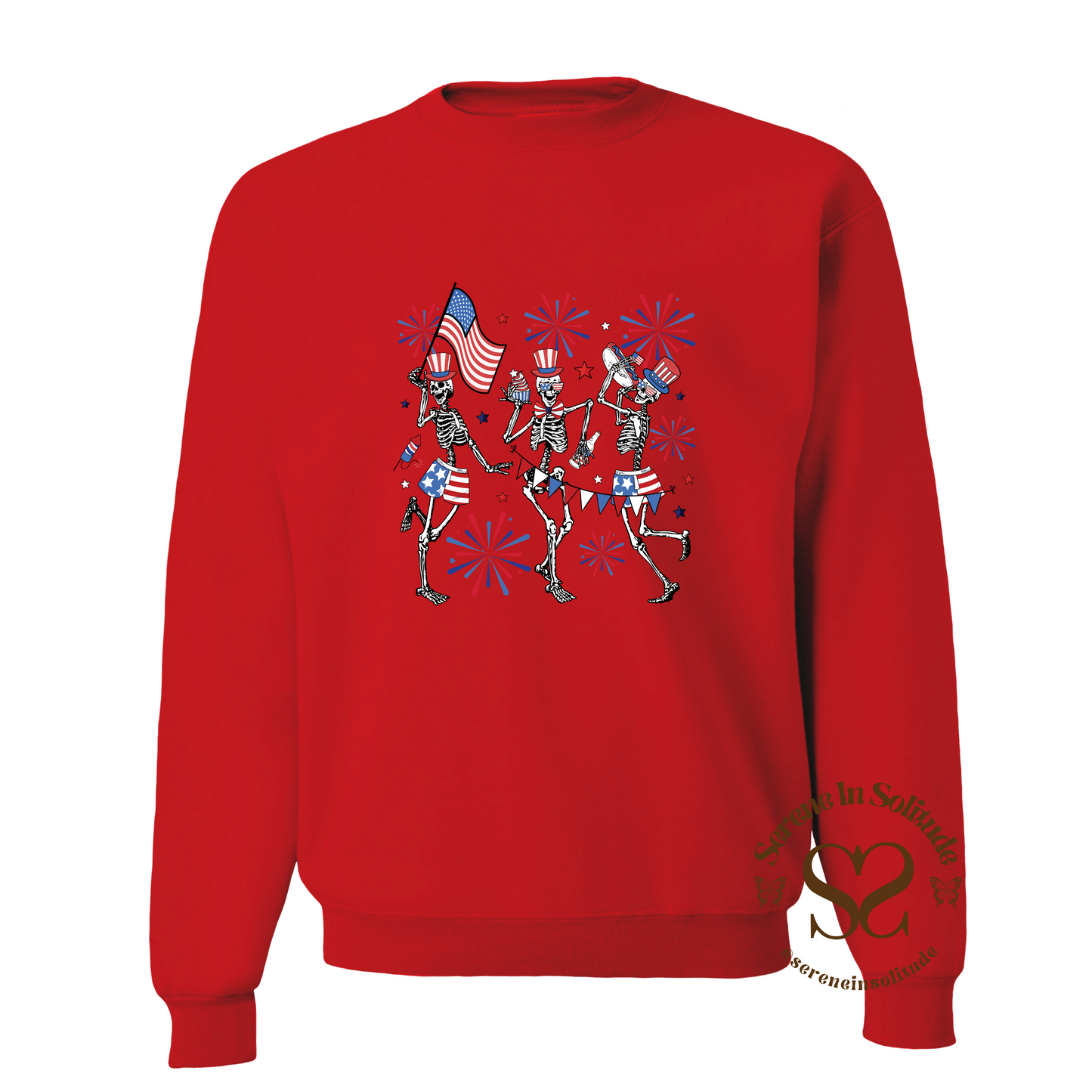 Patriotic Dancing Skeley Sweatshirt