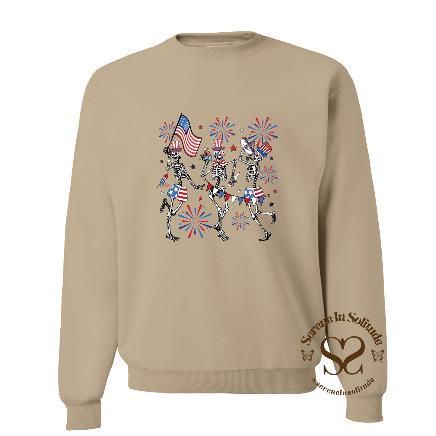 Patriotic Dancing Skeley Sweatshirt