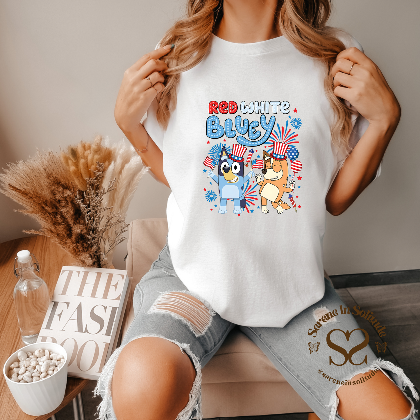 Red White Bluey T-Shirt