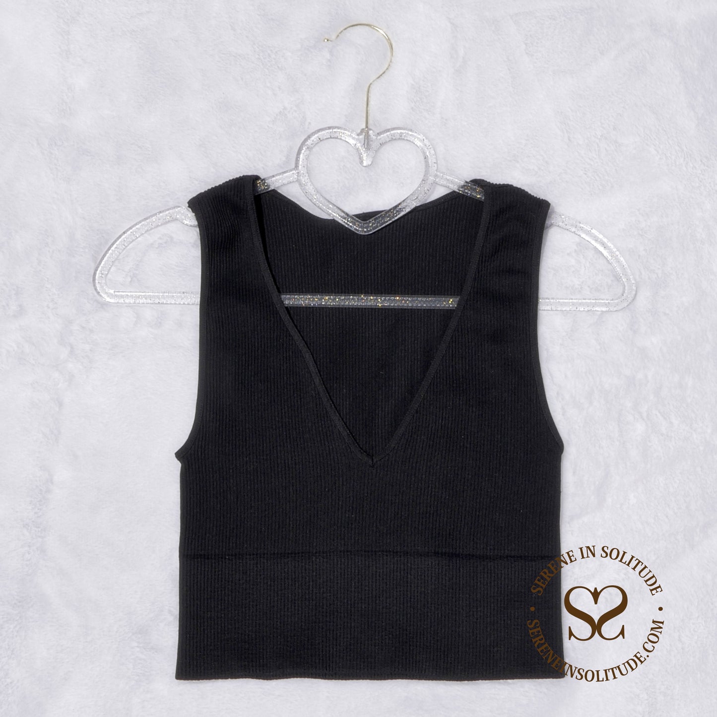 Fiji Plunge Ribbed Tank