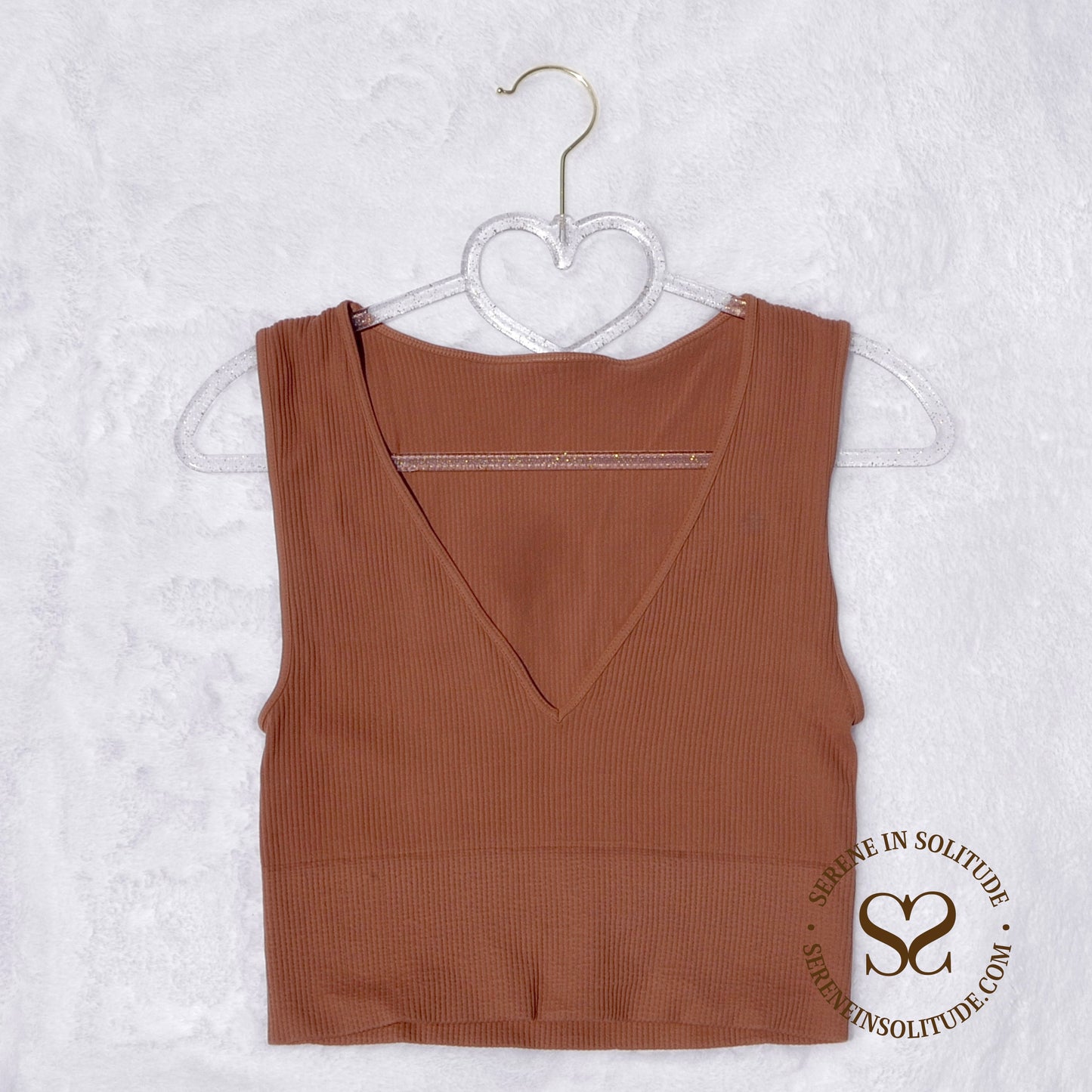 Fiji Plunge Ribbed Tank