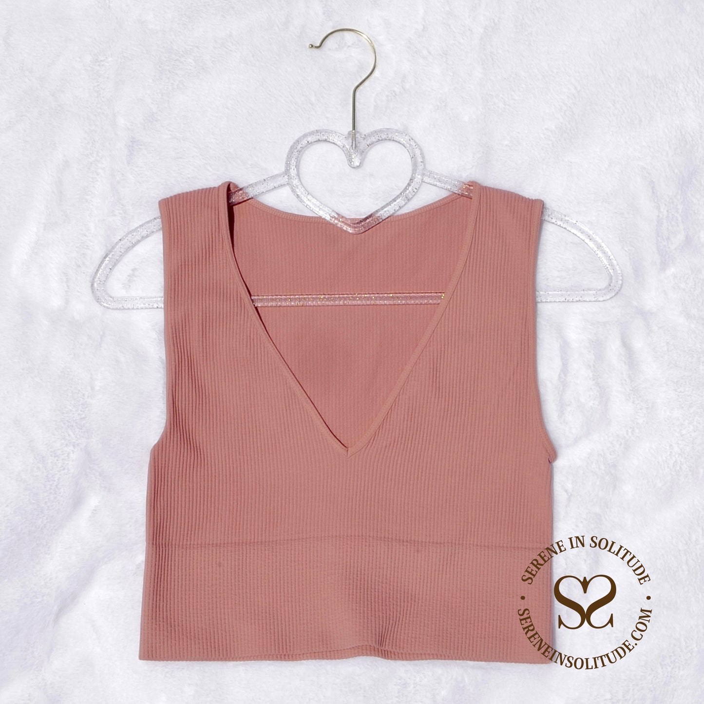 Fiji Plunge Ribbed Tank
