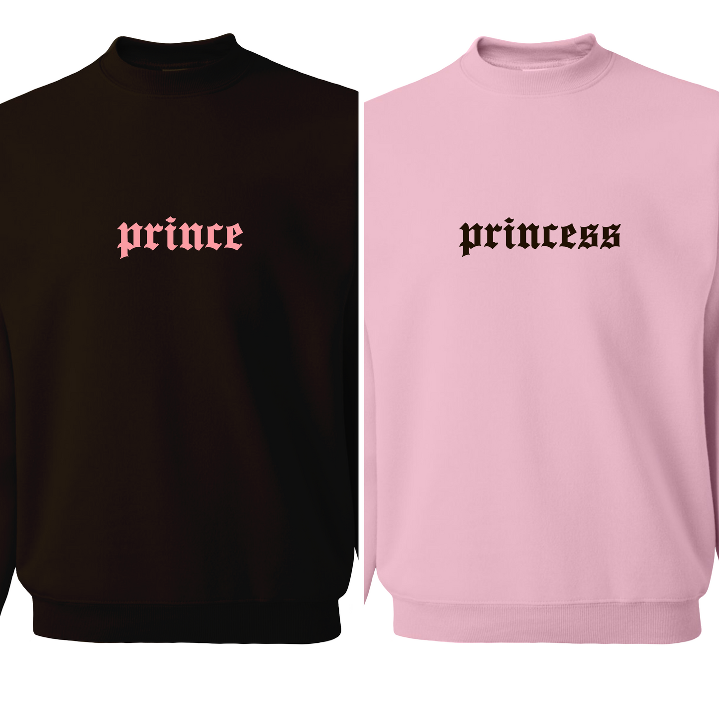 Prince & Princess Matching Sweatshirts