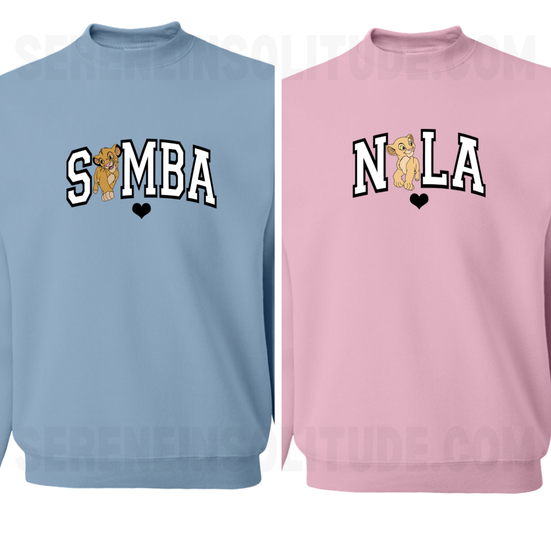 Lion Love Matching Sweatshirts