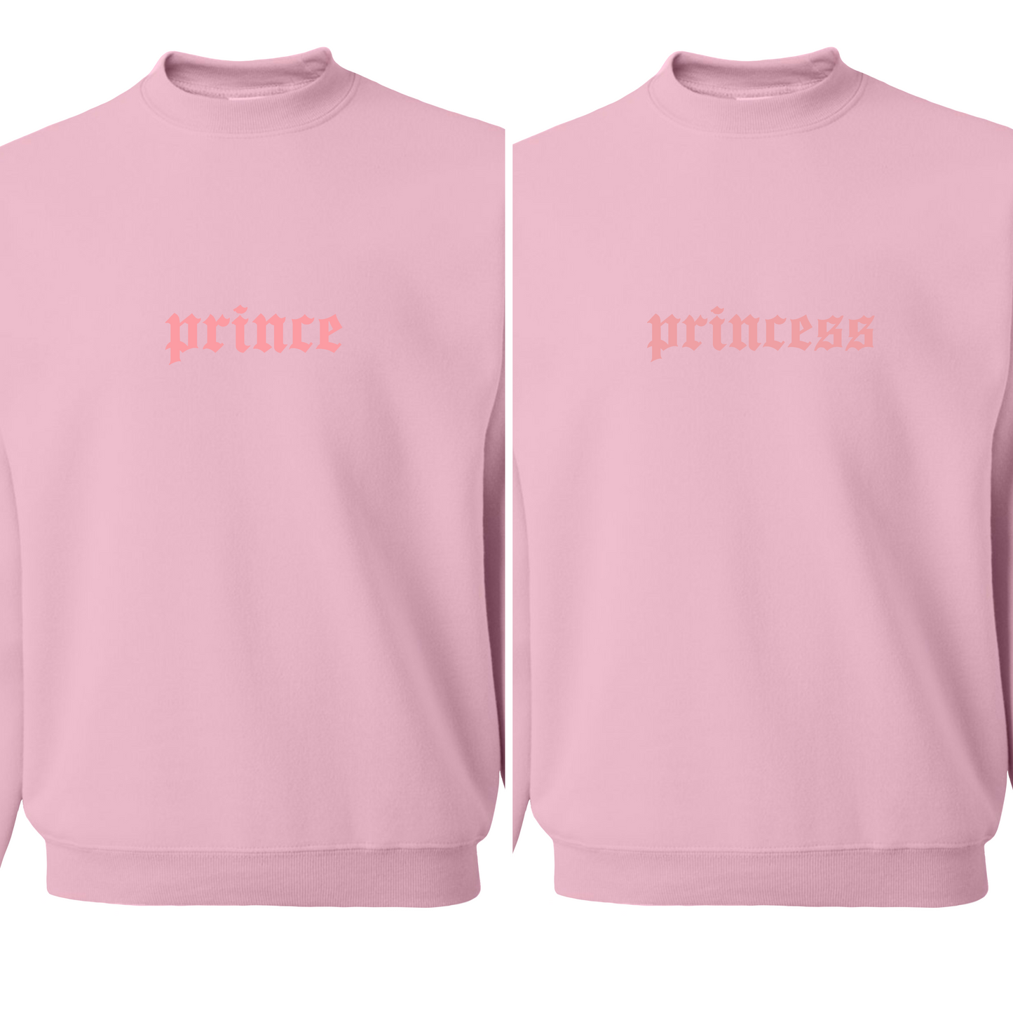 Prince & Princess Matching Sweatshirts