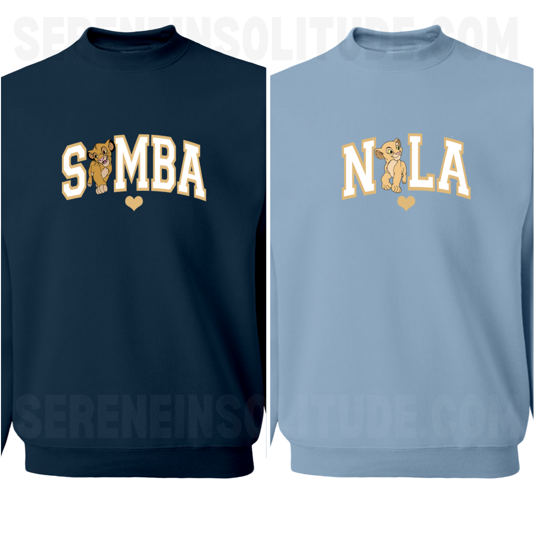 Lion Love Matching Sweatshirts
