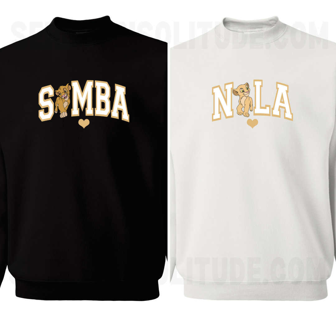 Lion Love Matching Sweatshirts