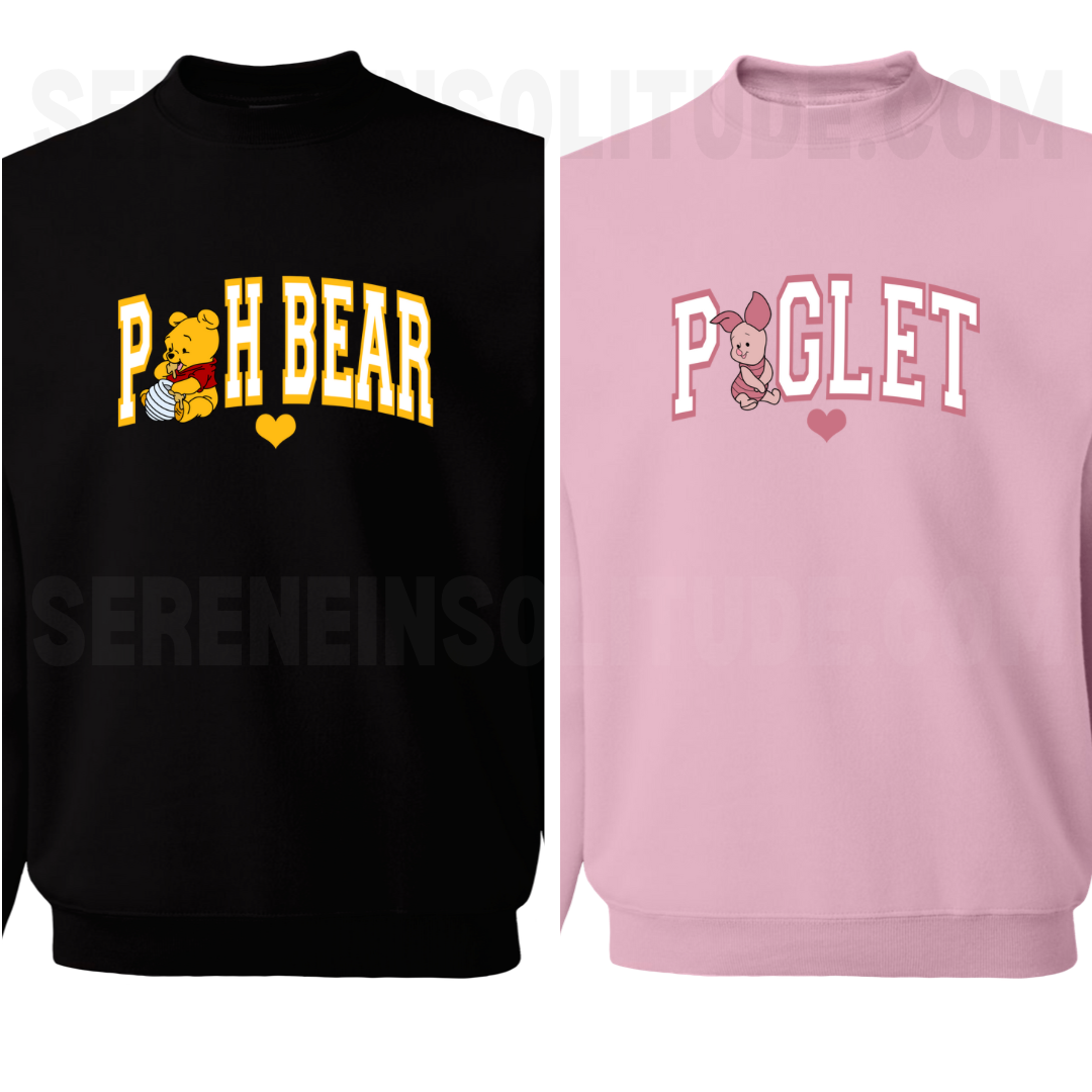 Pooh and Piglet Matching Sweatshirts – Serene in Solitude LLC
