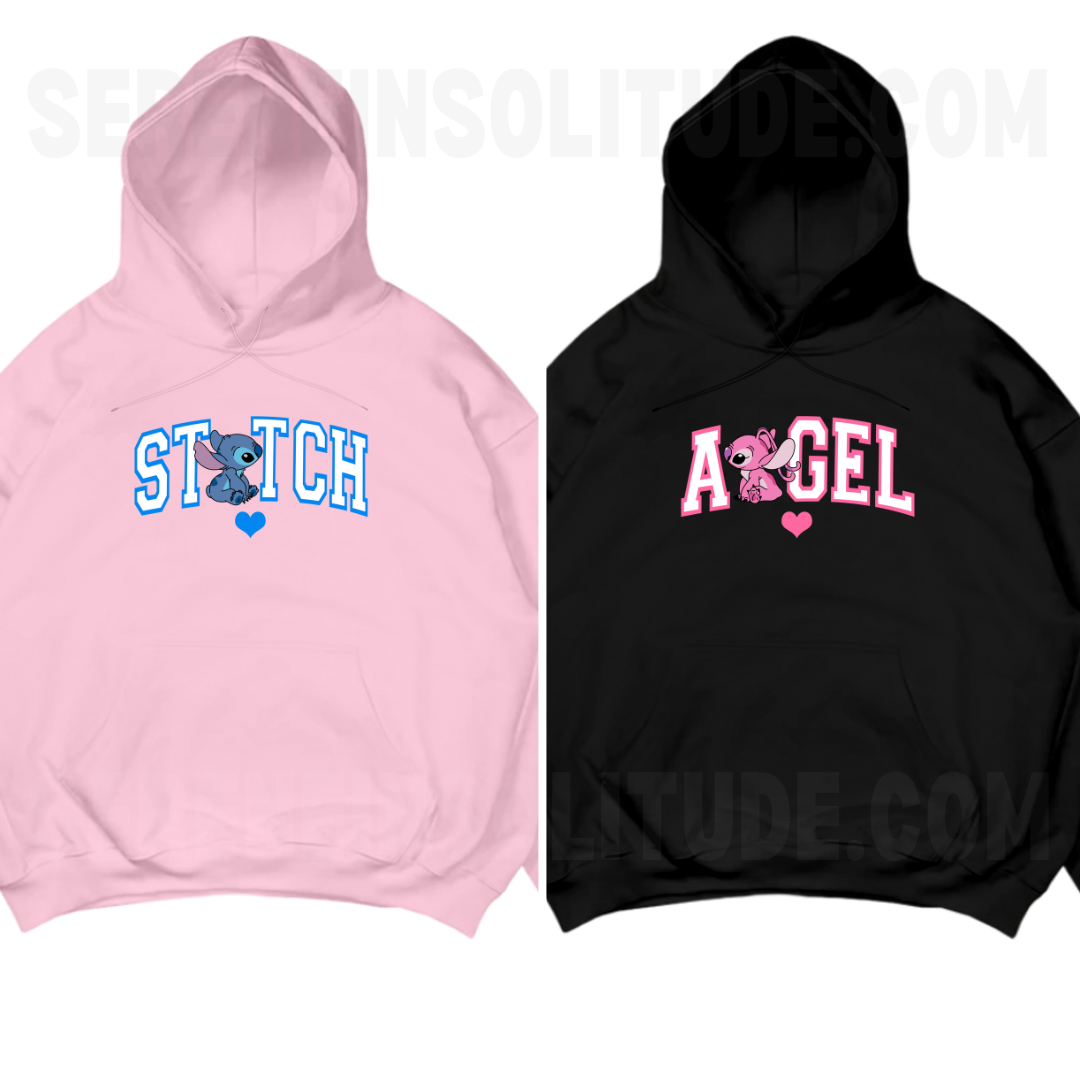 Stich & Angel Love Matching Sweatshirts